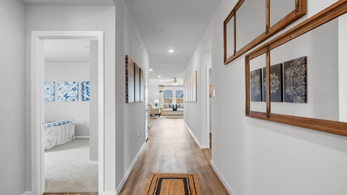 Cornerstone Entry with view into living and secondary.