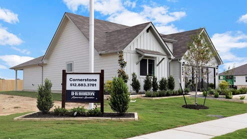 Cornerstone Exterior with community sign.