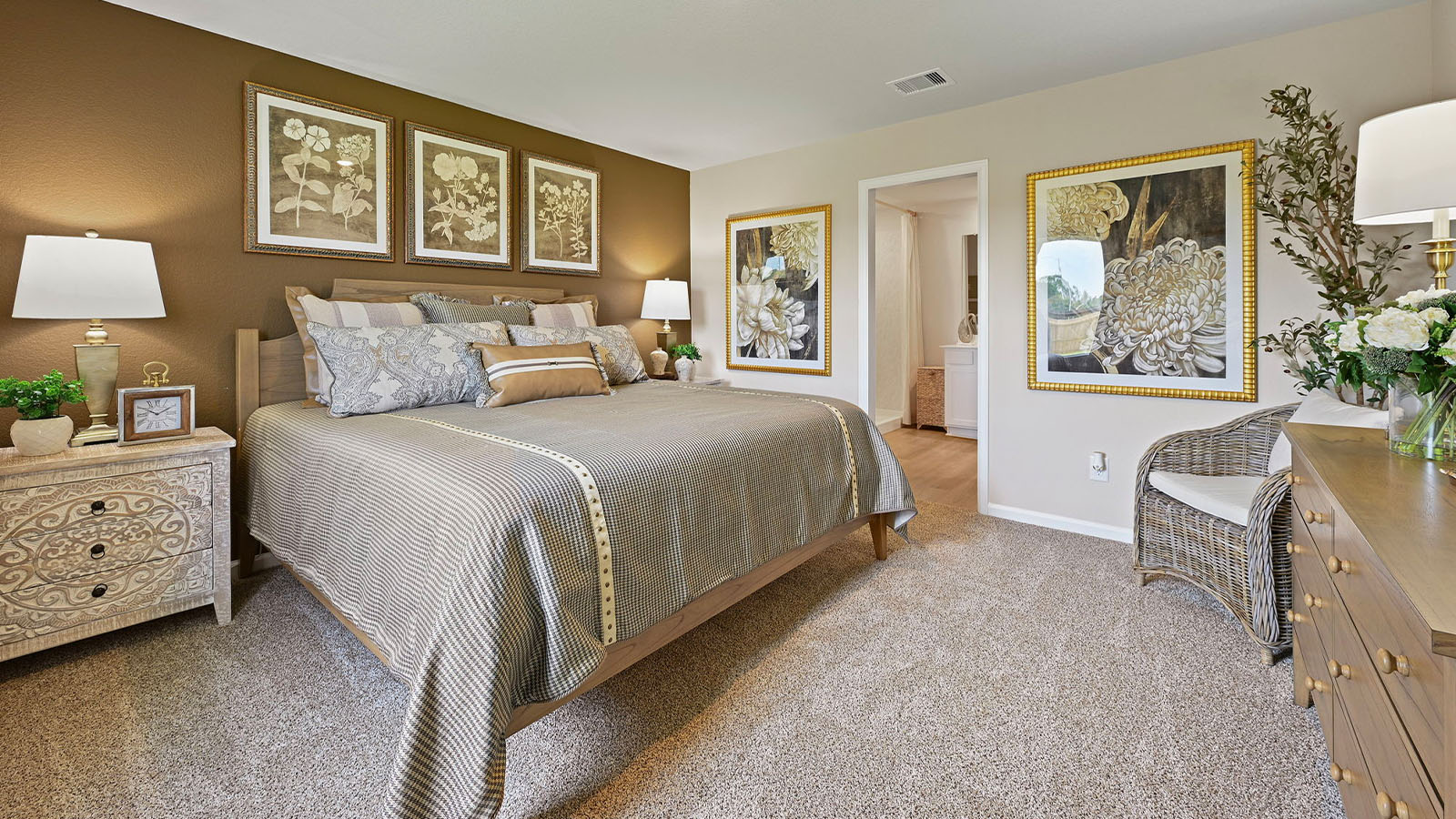 Whitetail Run Model Home Primary Bedroom