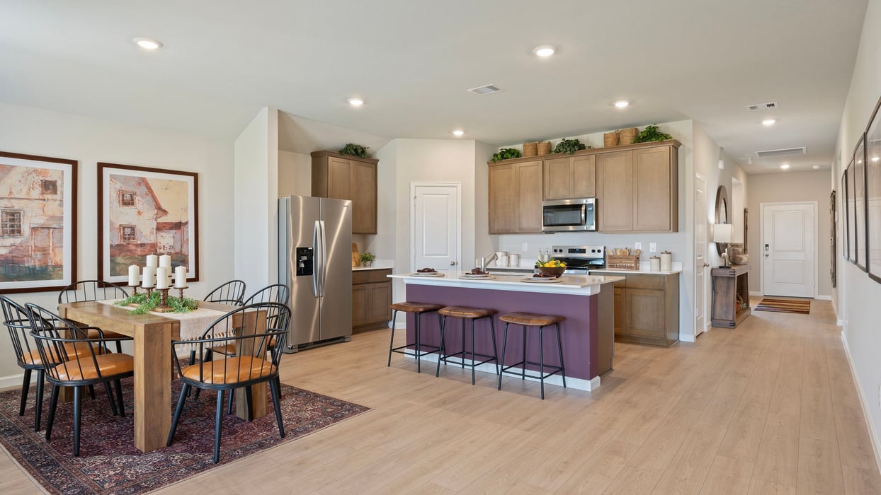 Grand Lake Model Home kitchen and living area
