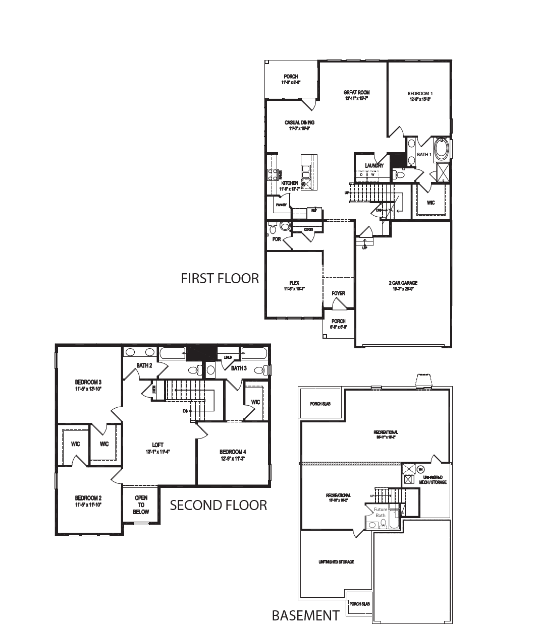 Floor Plan in Rivers Bluff Fredericksburg, VA D.R. Horton