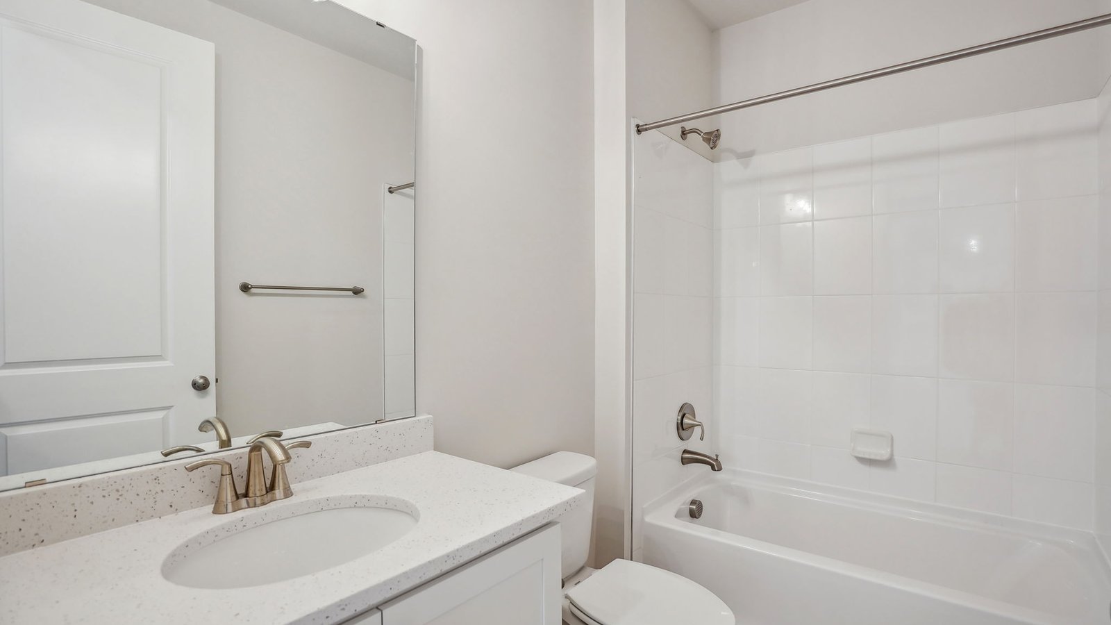 Secondary bathroom comes with a bathtub