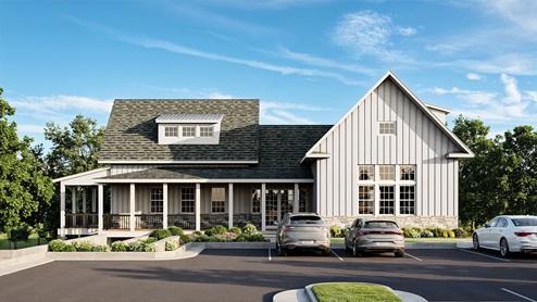 community clubhouse front view