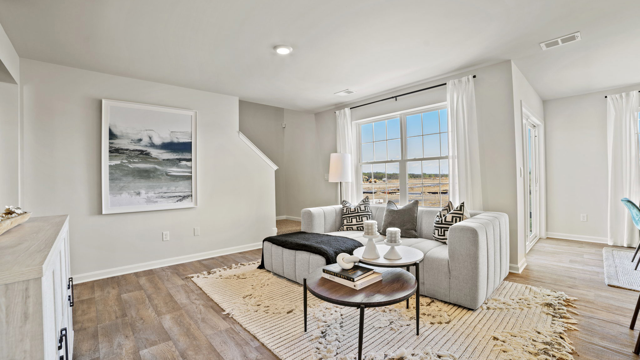 open concept living room
