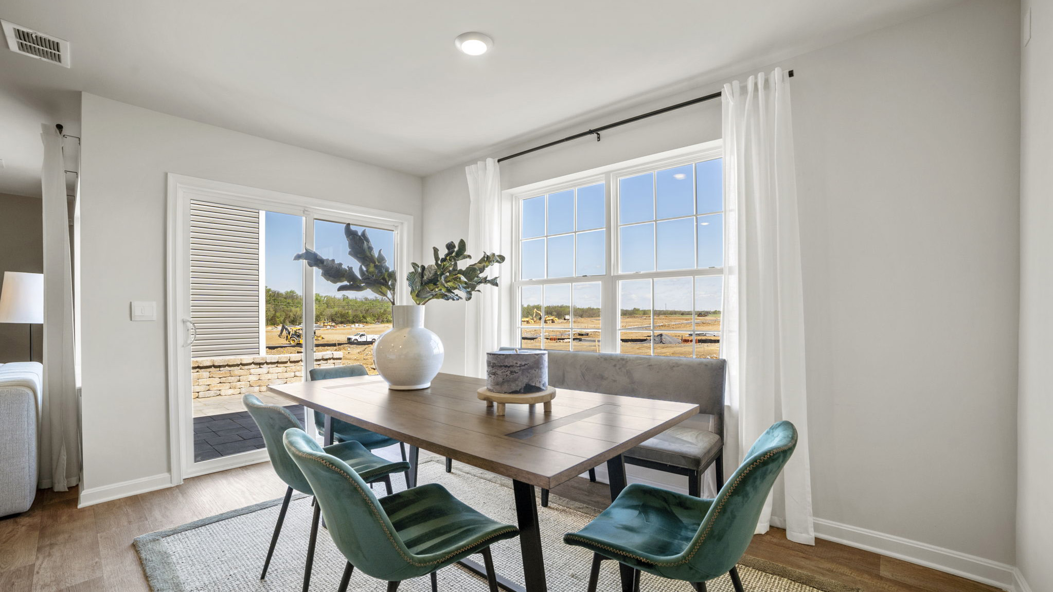 open concept dining room
