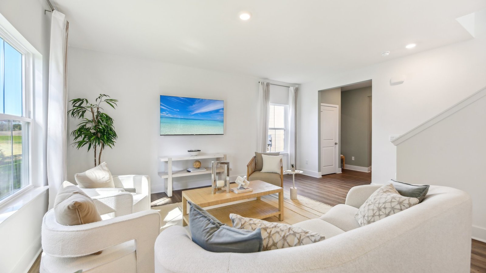 open concept family room