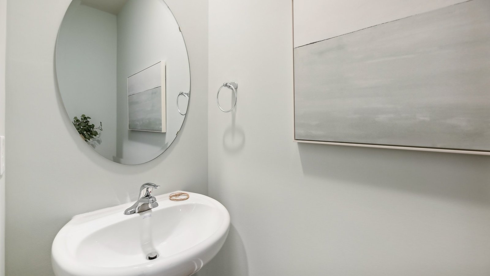 modern half bathroom