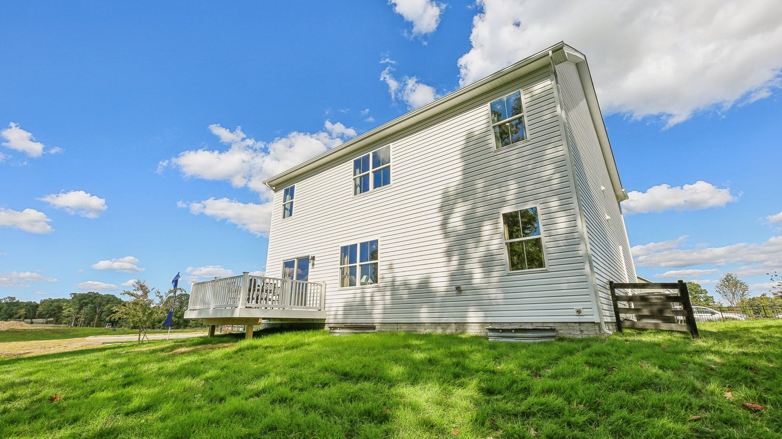 back exterior of single family new home in Winchester VA