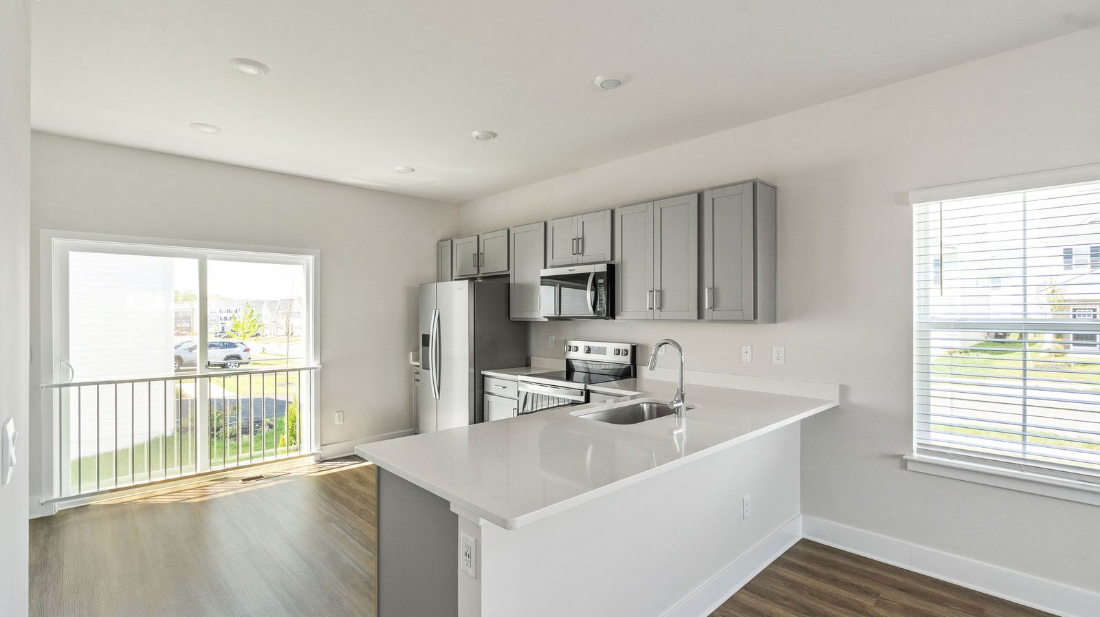 modern bright kitchen