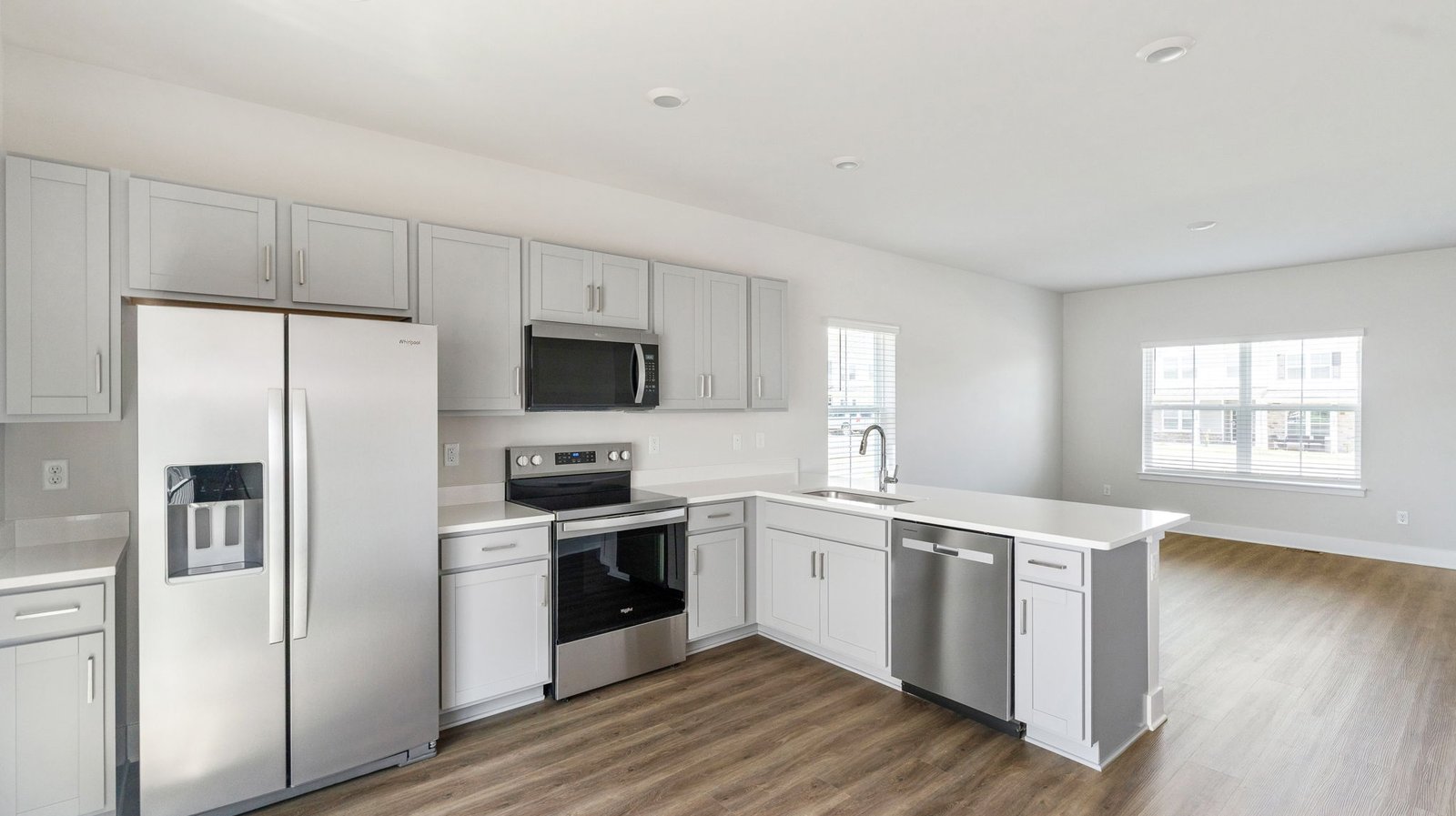 modern bright kitchen