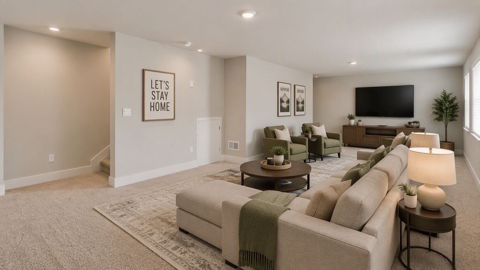 basement living area