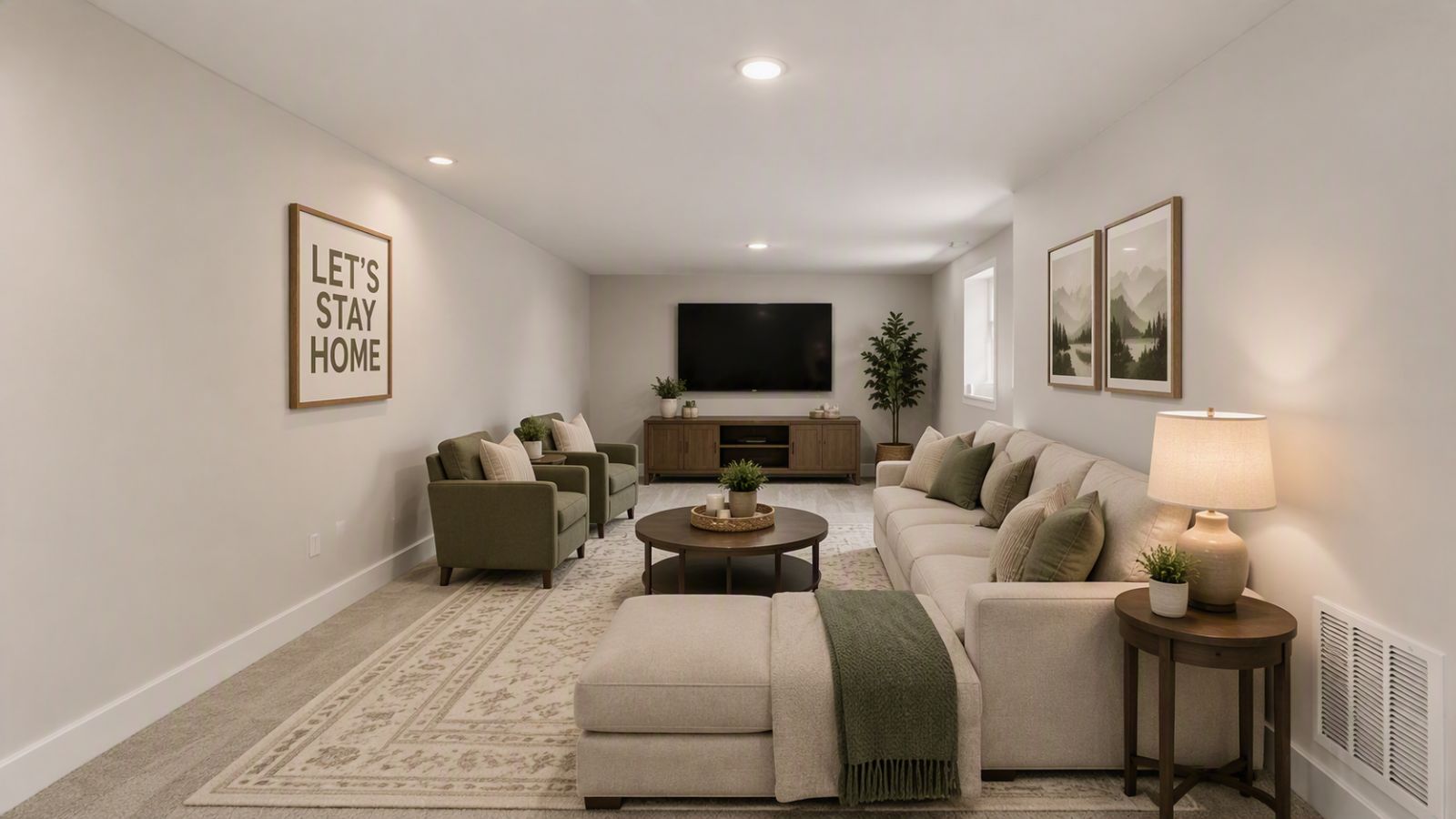 basement living area