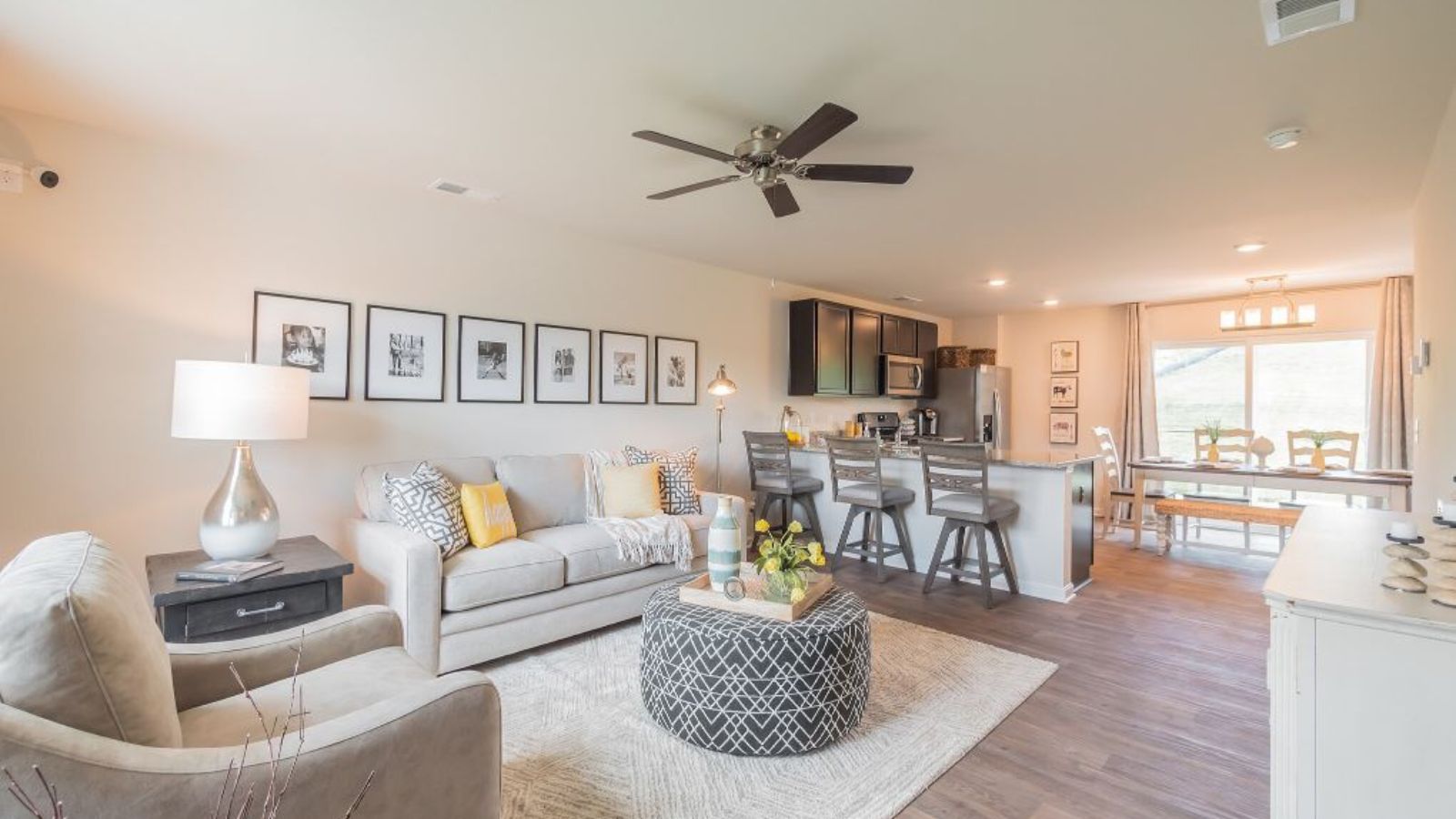 open concept living room