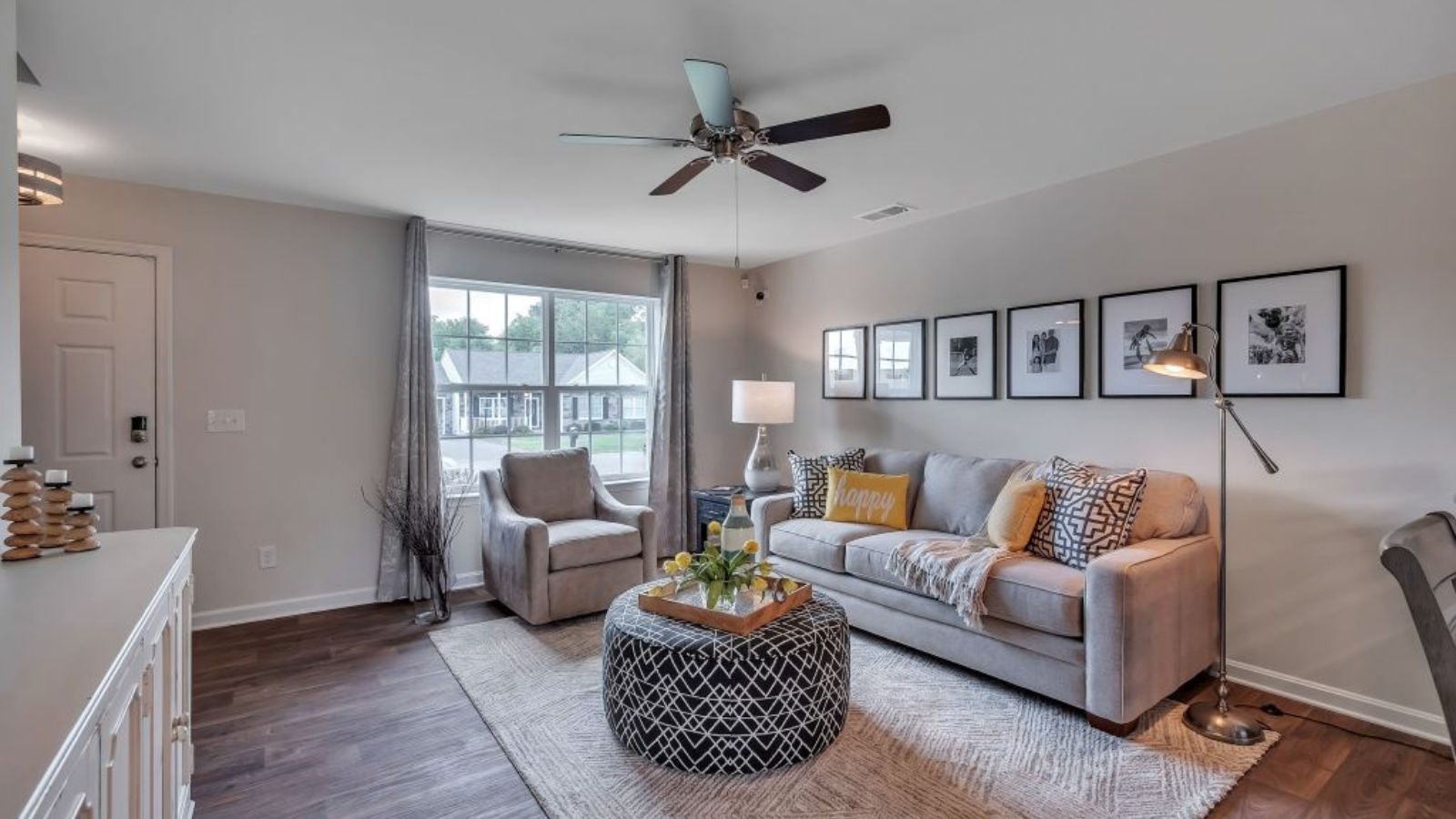 open concept living room