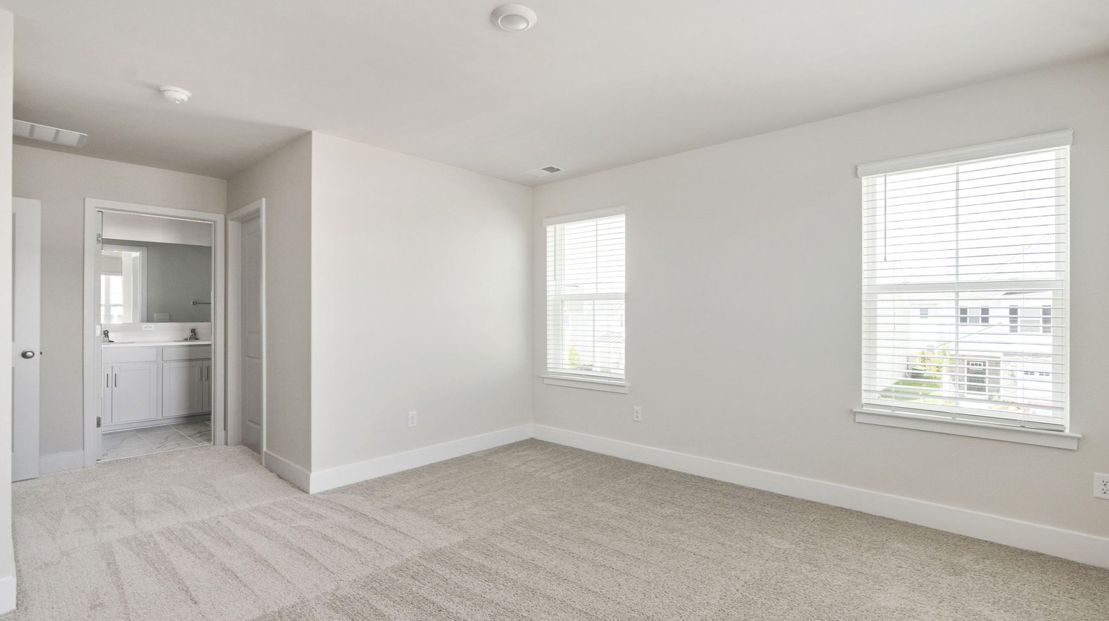 open primary bedroom