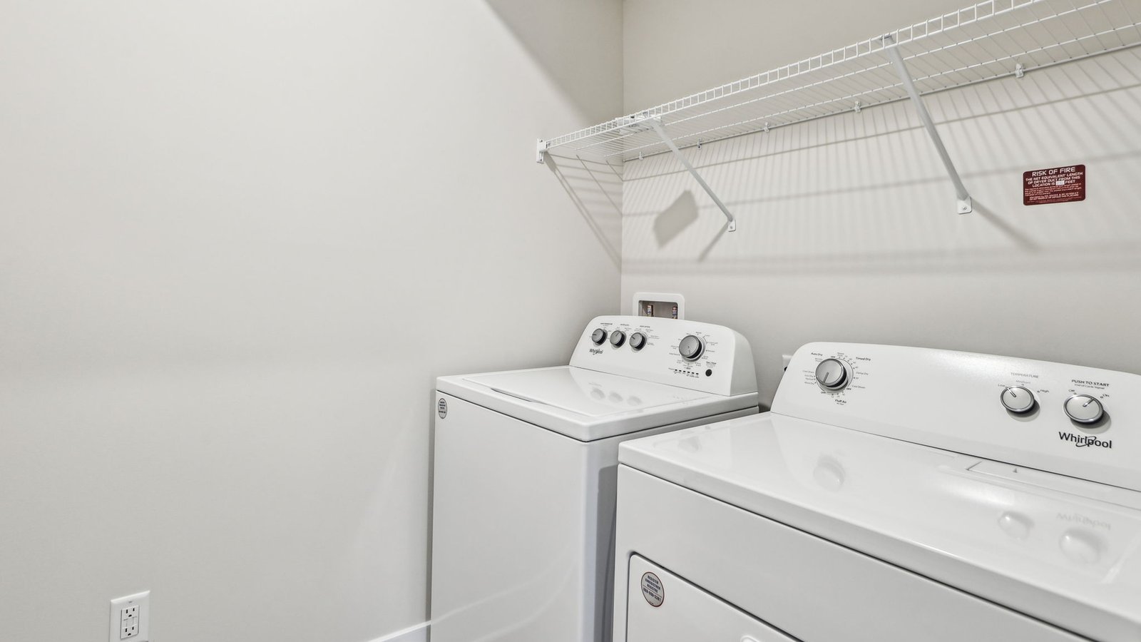 spacious laundry room