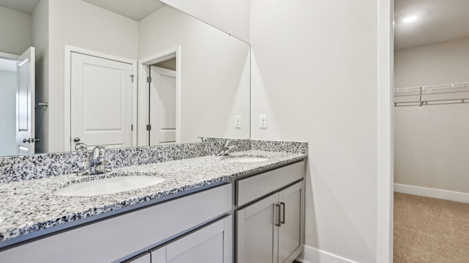 bathroom with double sink vanity