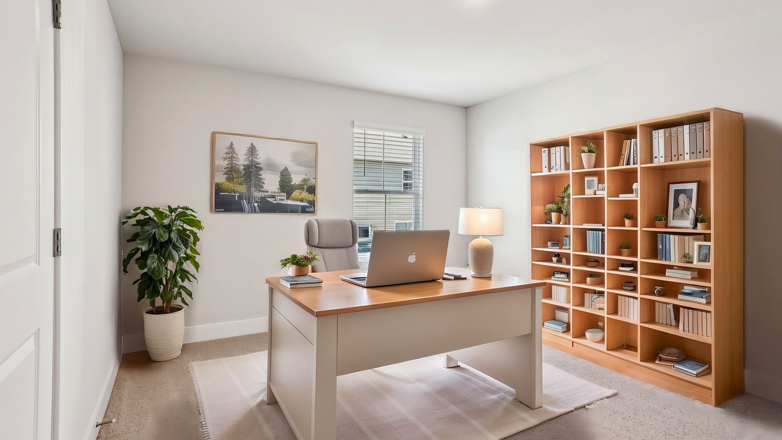 dedicated office space or bedroom