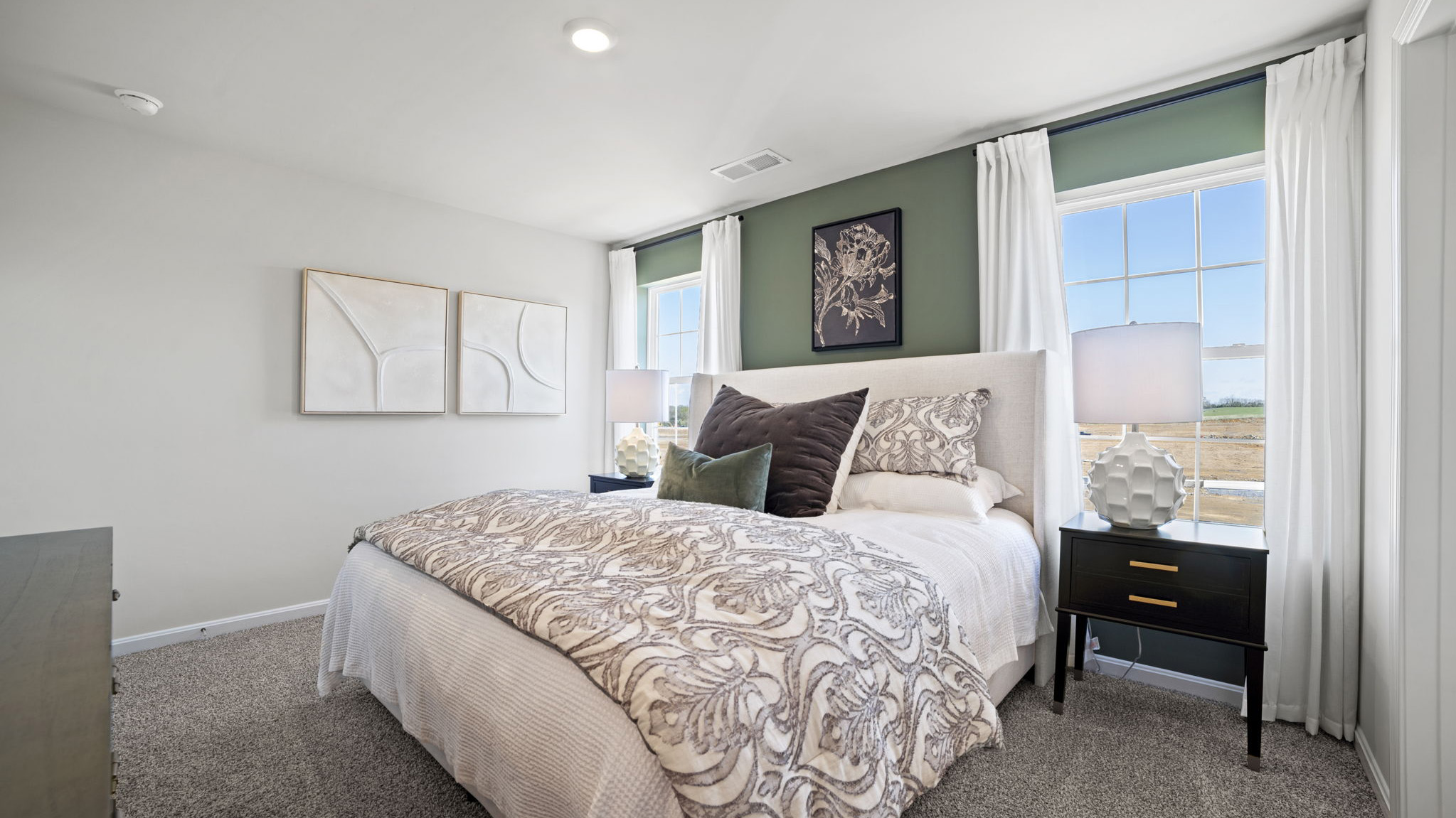 modern primary bedroom