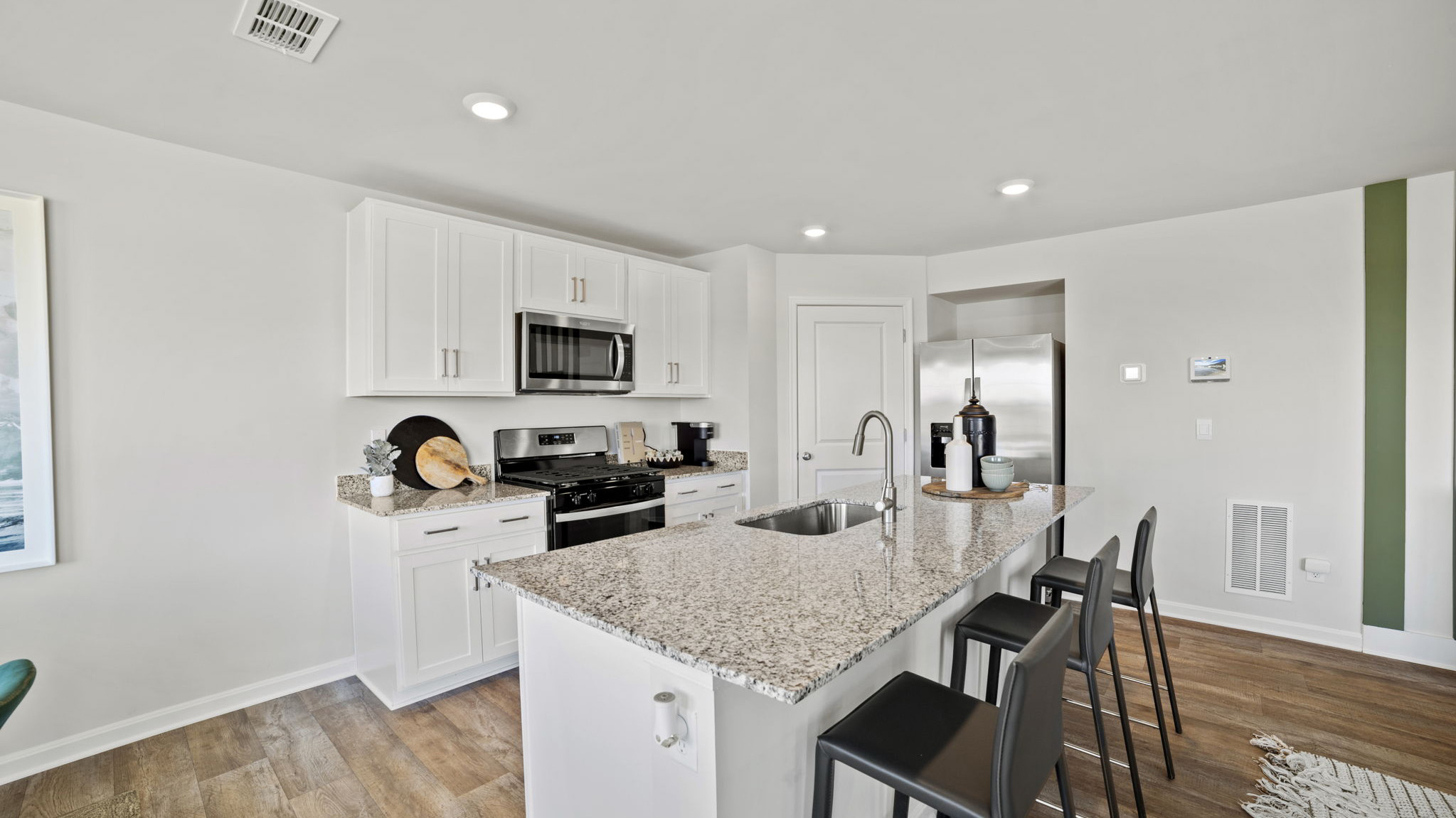 modern open concept kitchen