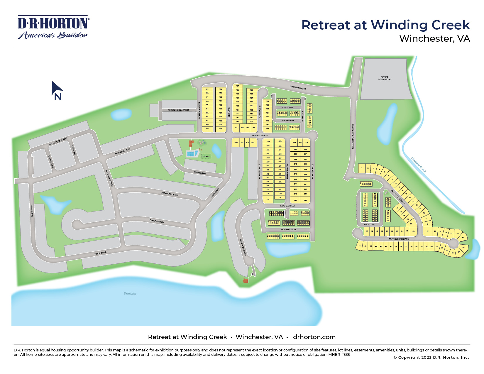 New Homes in Retreat at Winding Creek Winchester, VA D.R. Horton