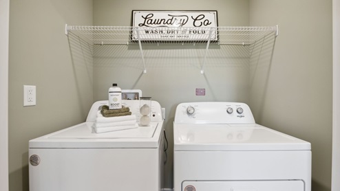 Washer and dryer in a closet