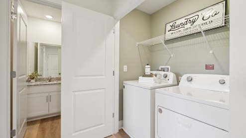 Washer and dryer in a closet