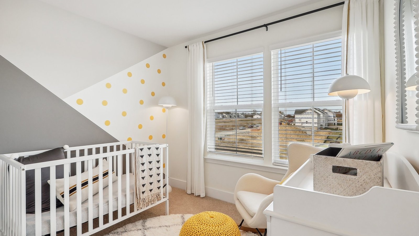 Secondary bedroom with large window