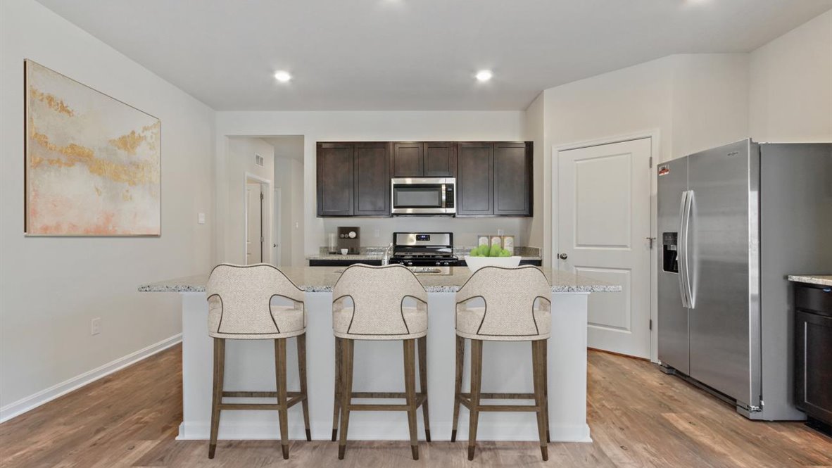 modern open concept kitchen