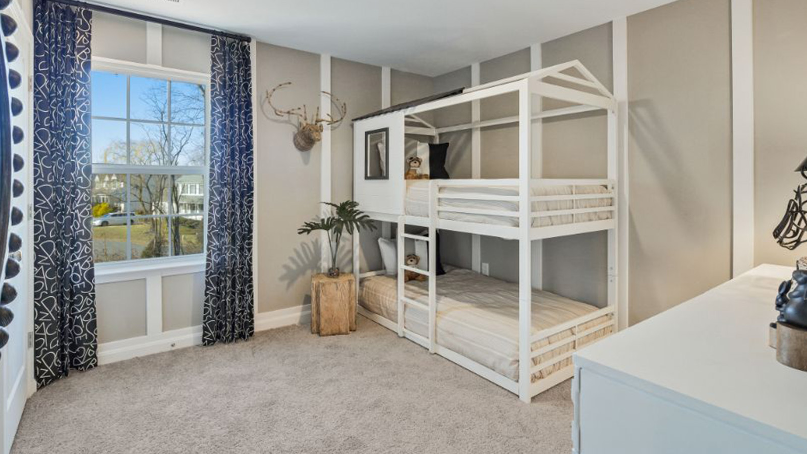 Secondary bedroom in a new construction home