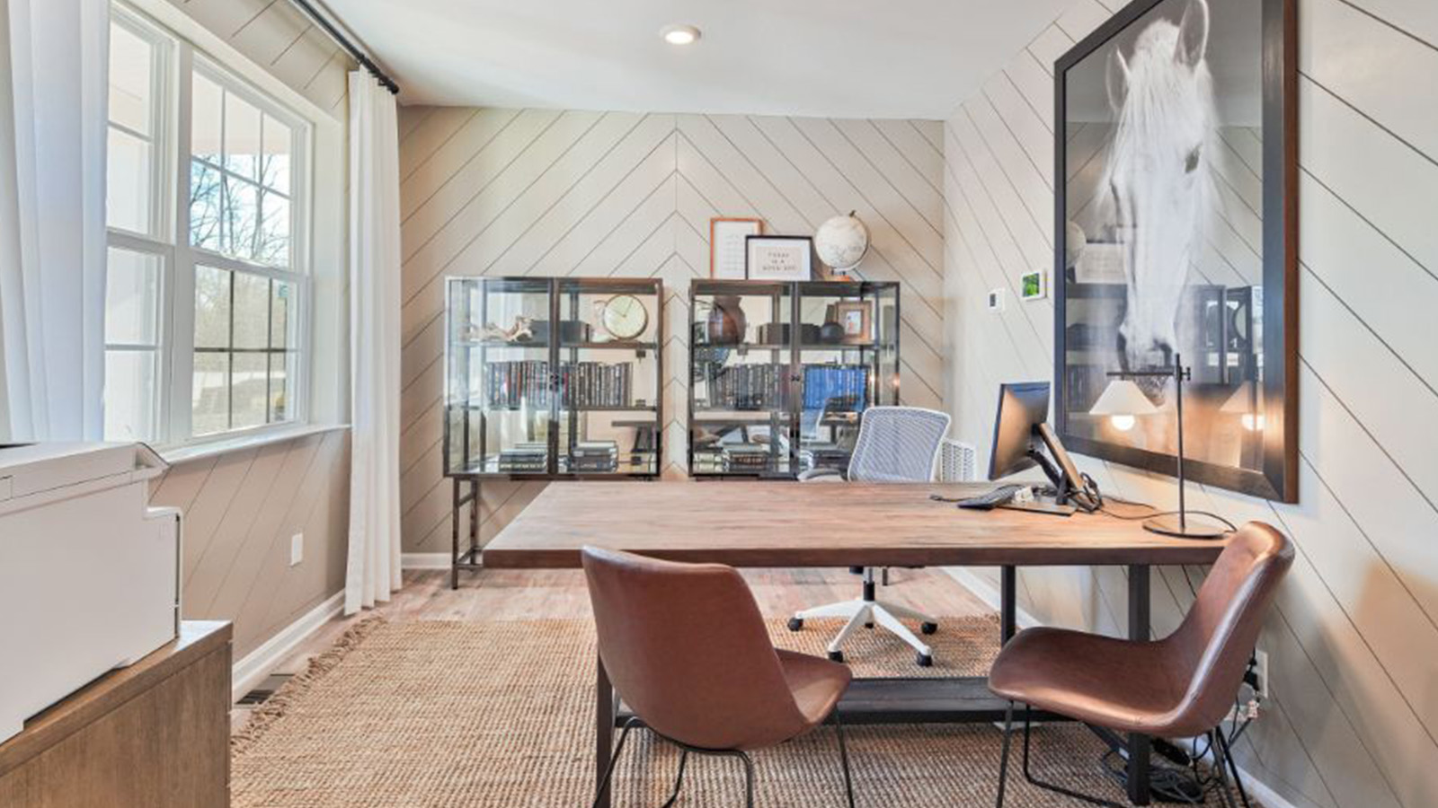 Flexible home office space in a new home