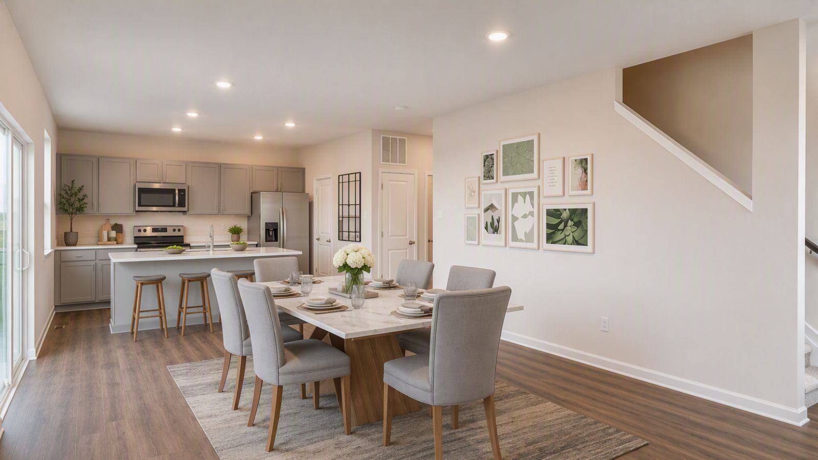 open concept living space
