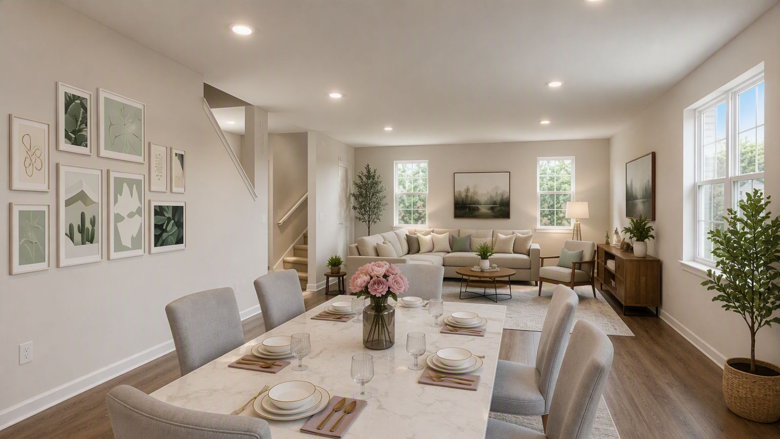 open concept living space