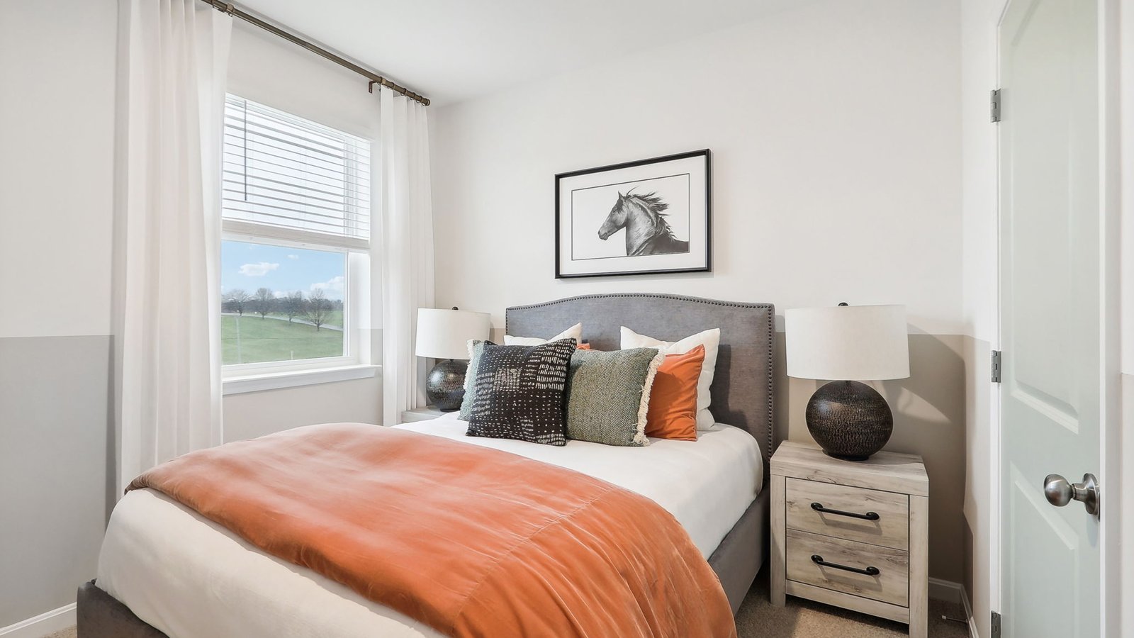 spacious and modern bedroom