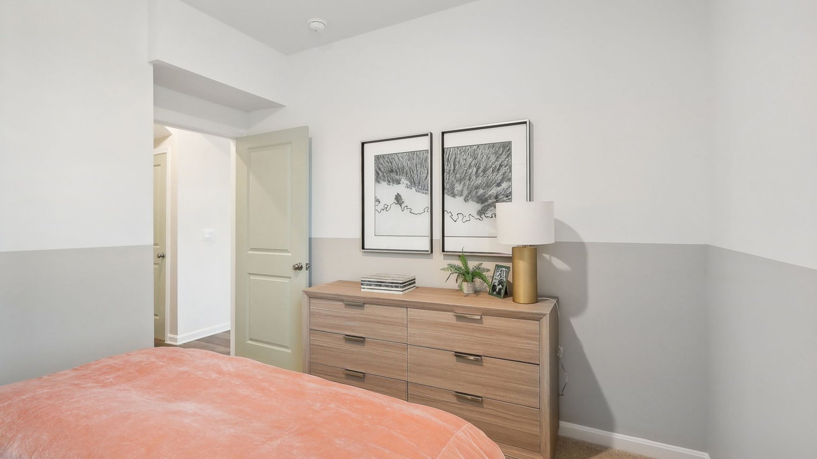 spacious and modern bedroom