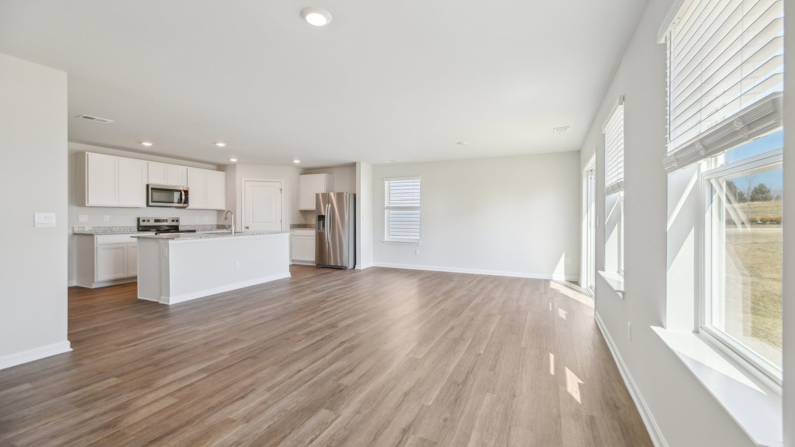 Open concept kitchen