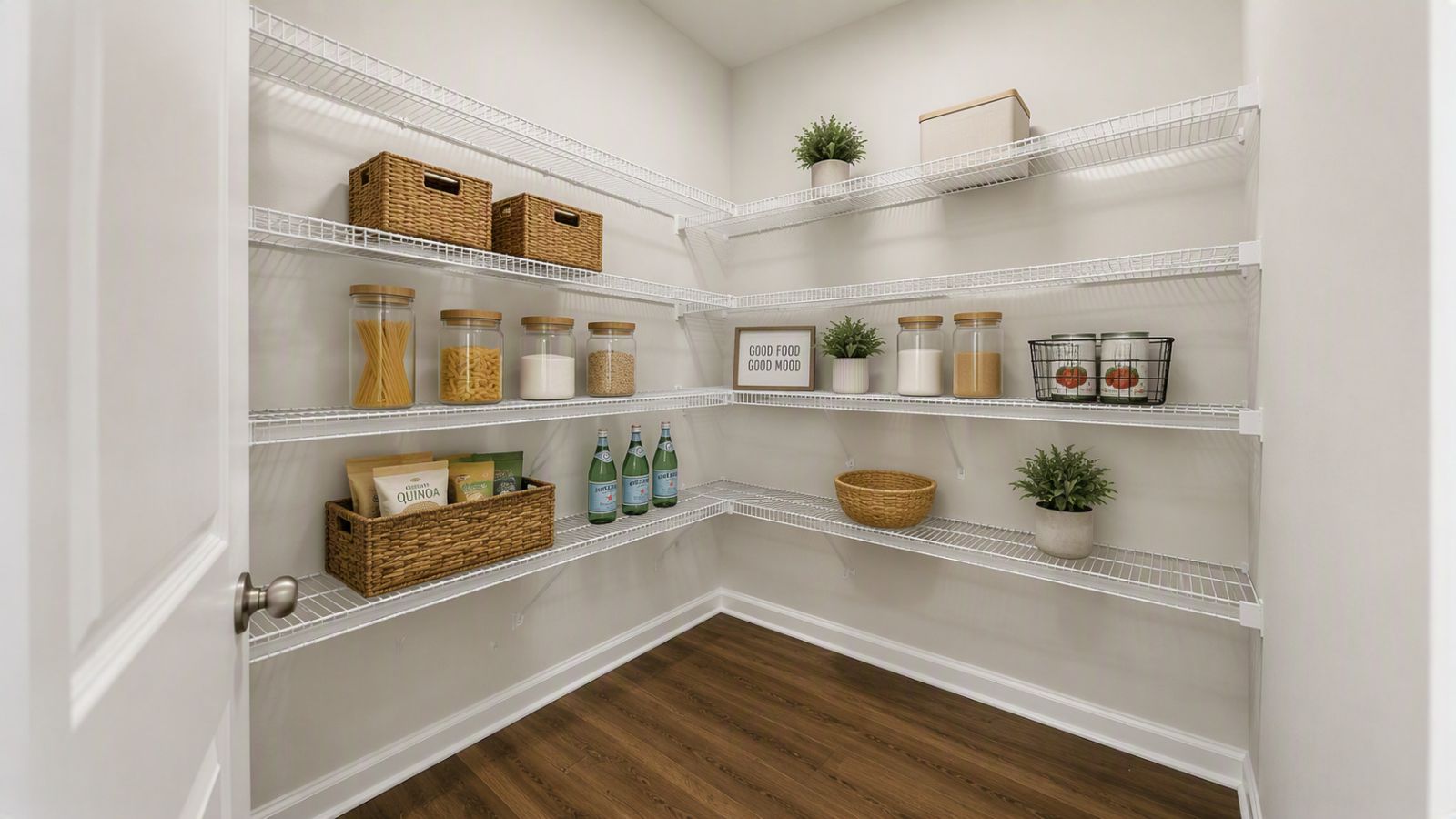 walk in pantry in new single family home