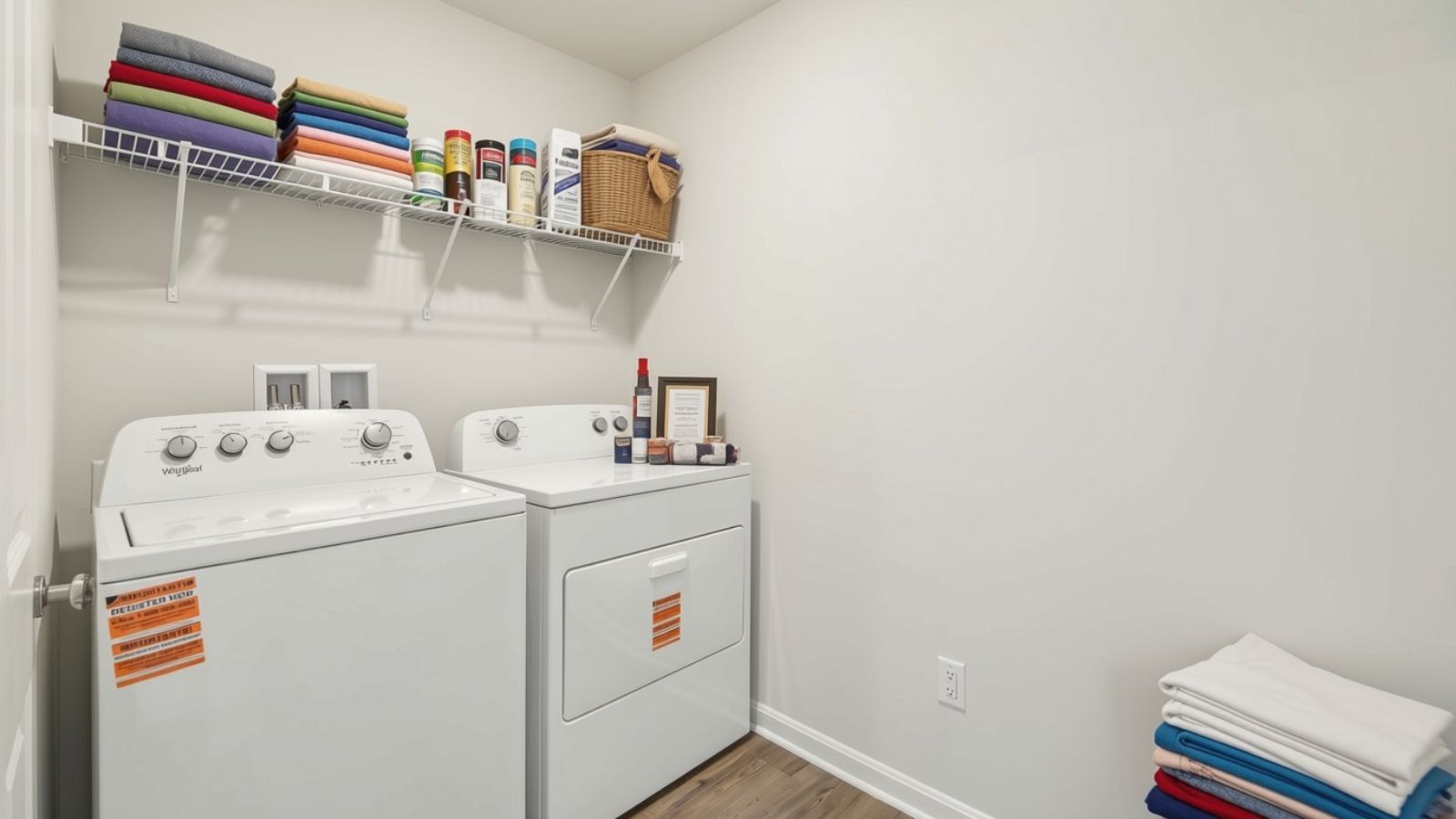 Convenient laundry room in a new home