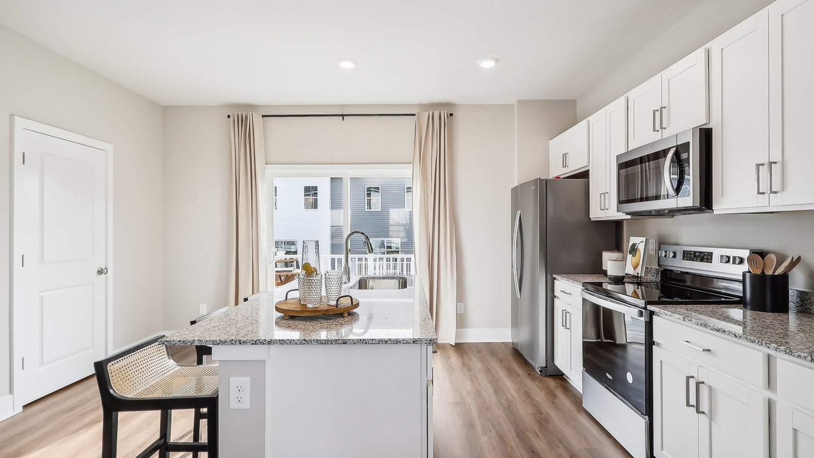 modern open concept kitchen