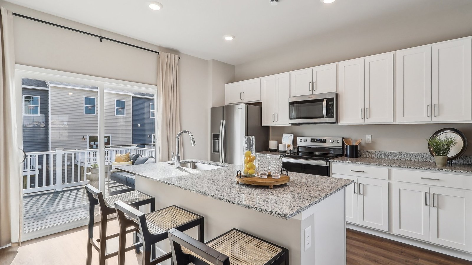 modern open concept kitchen