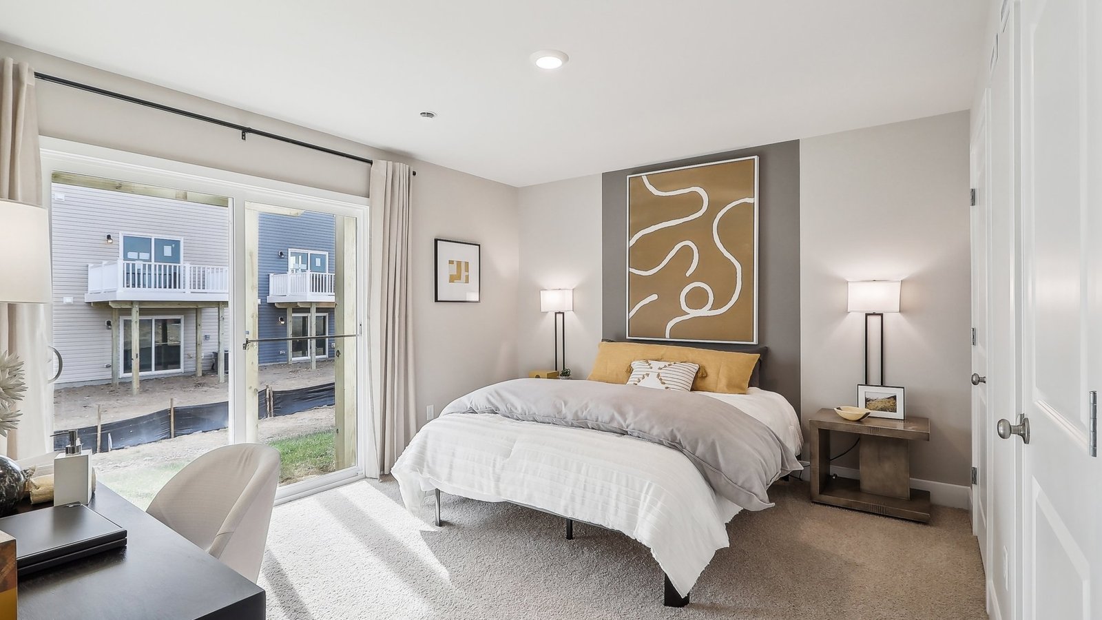 bedroom with space and natural lighting