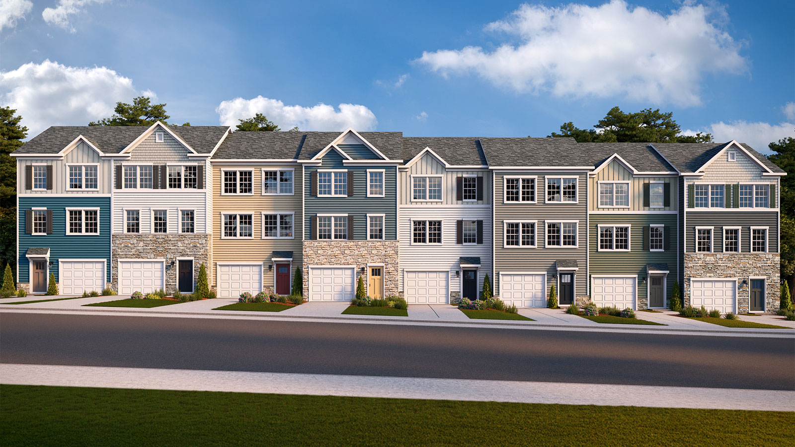 New townhomes in Stephens City, VA renderings