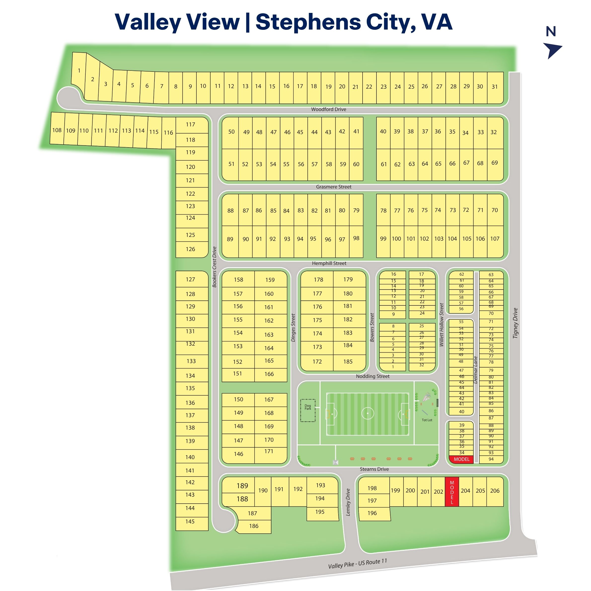Static Lot Map