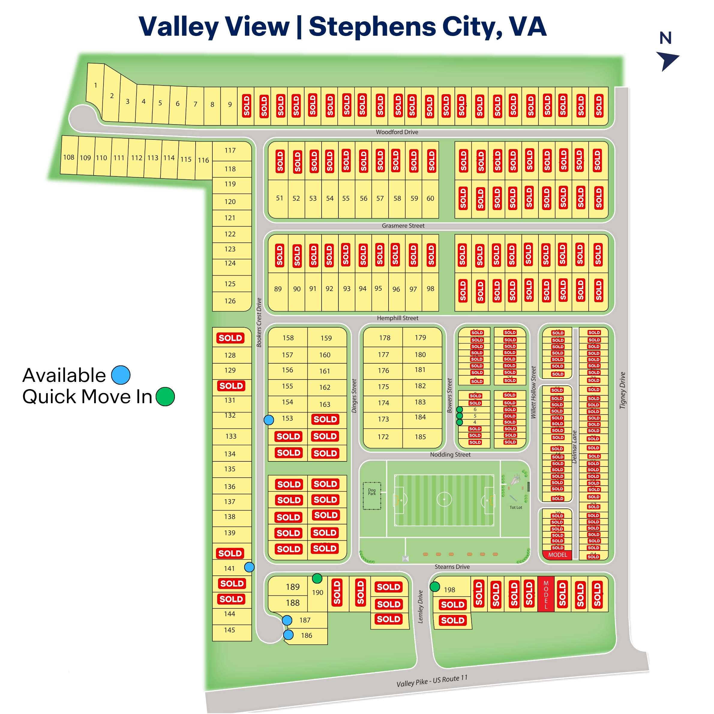 Static Lot Map