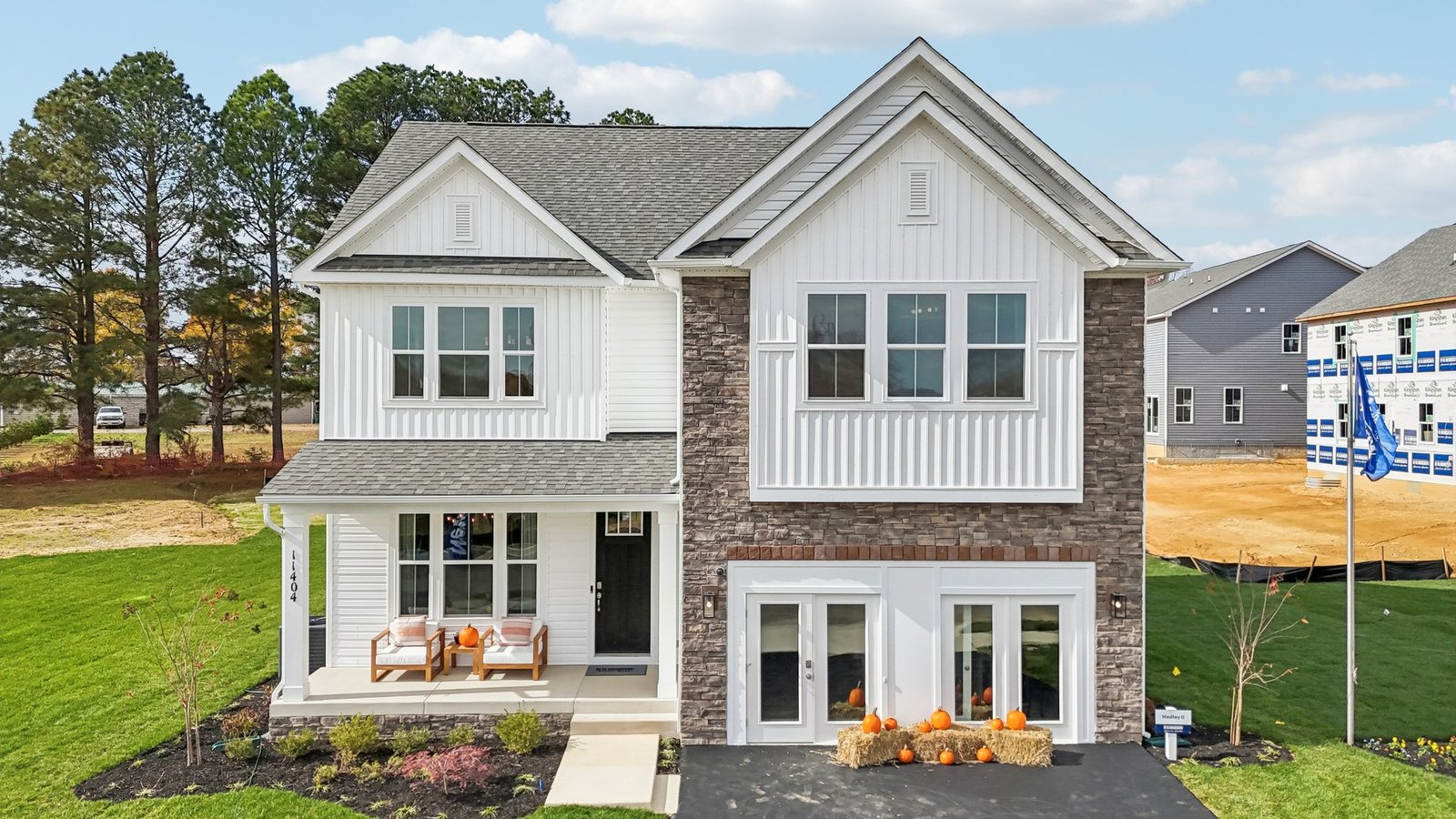 New home in Fredericksburg VA featuring Hampshire II floorplan elevation N