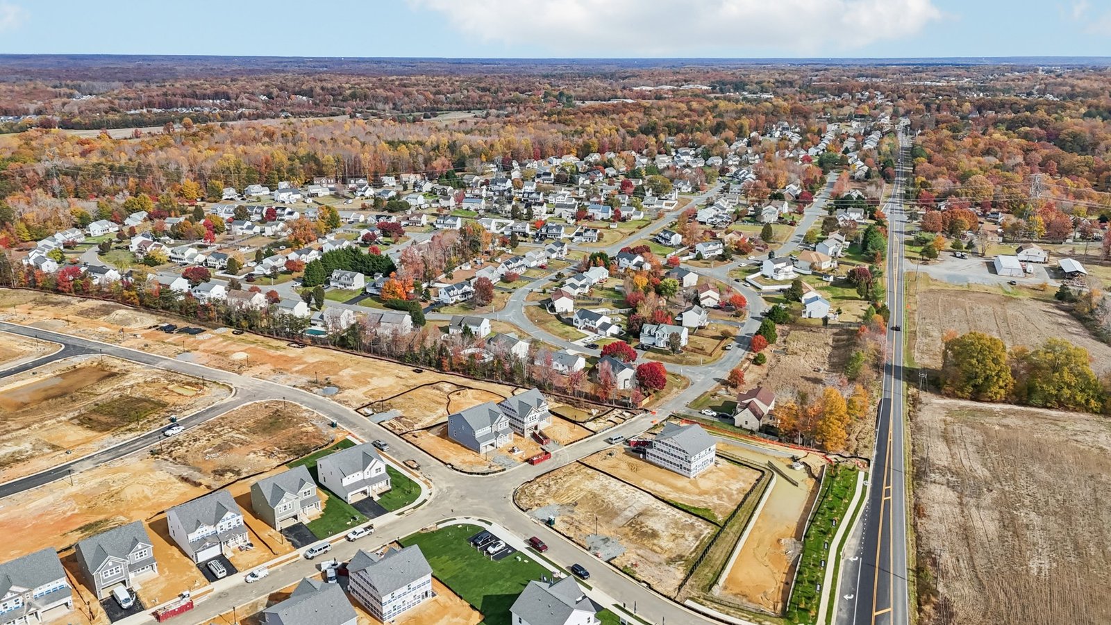 Arial Shots of Linwood Landing Community