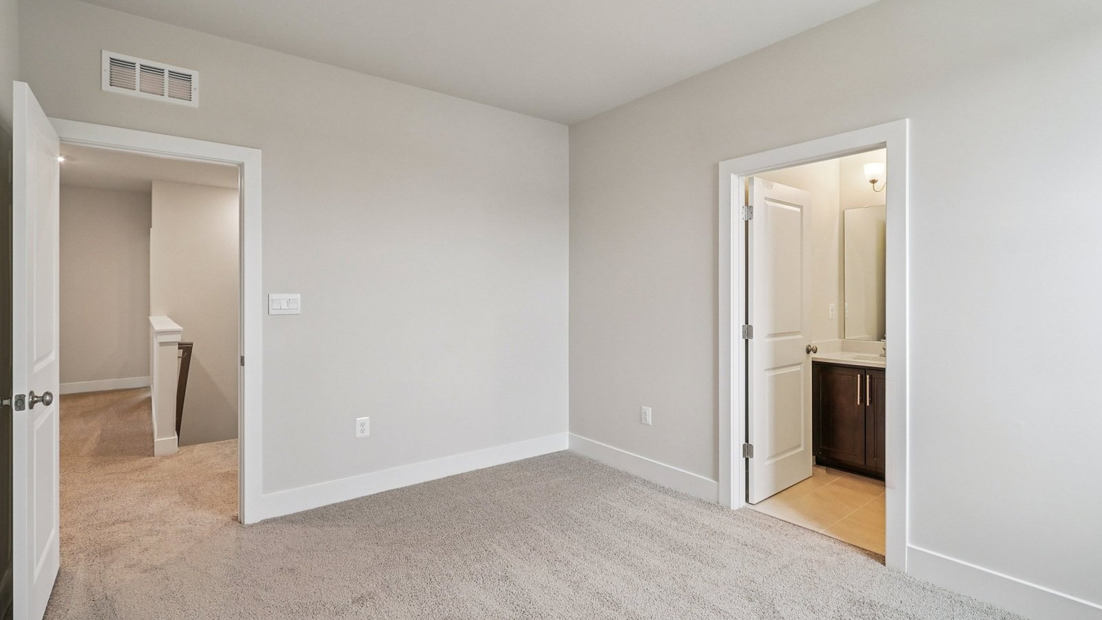 Secondary bedroom on a second floor