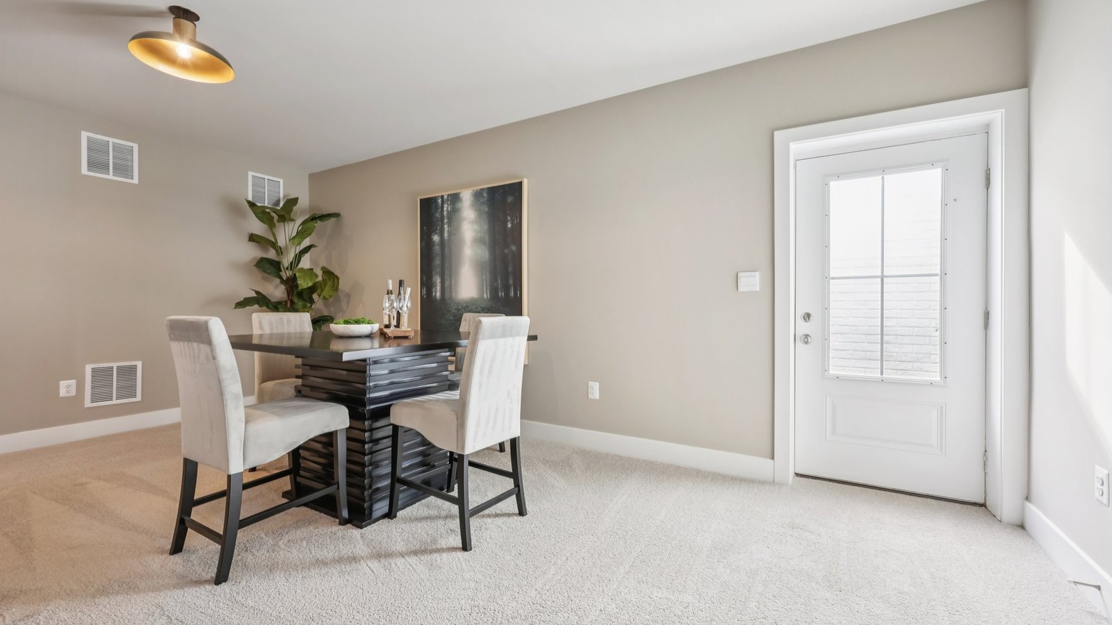 Finished Recreation Room with exit