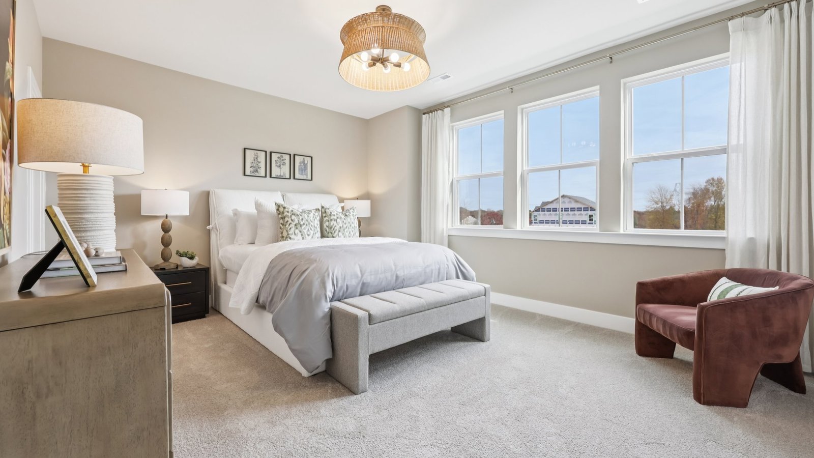 modern secondary bedroom