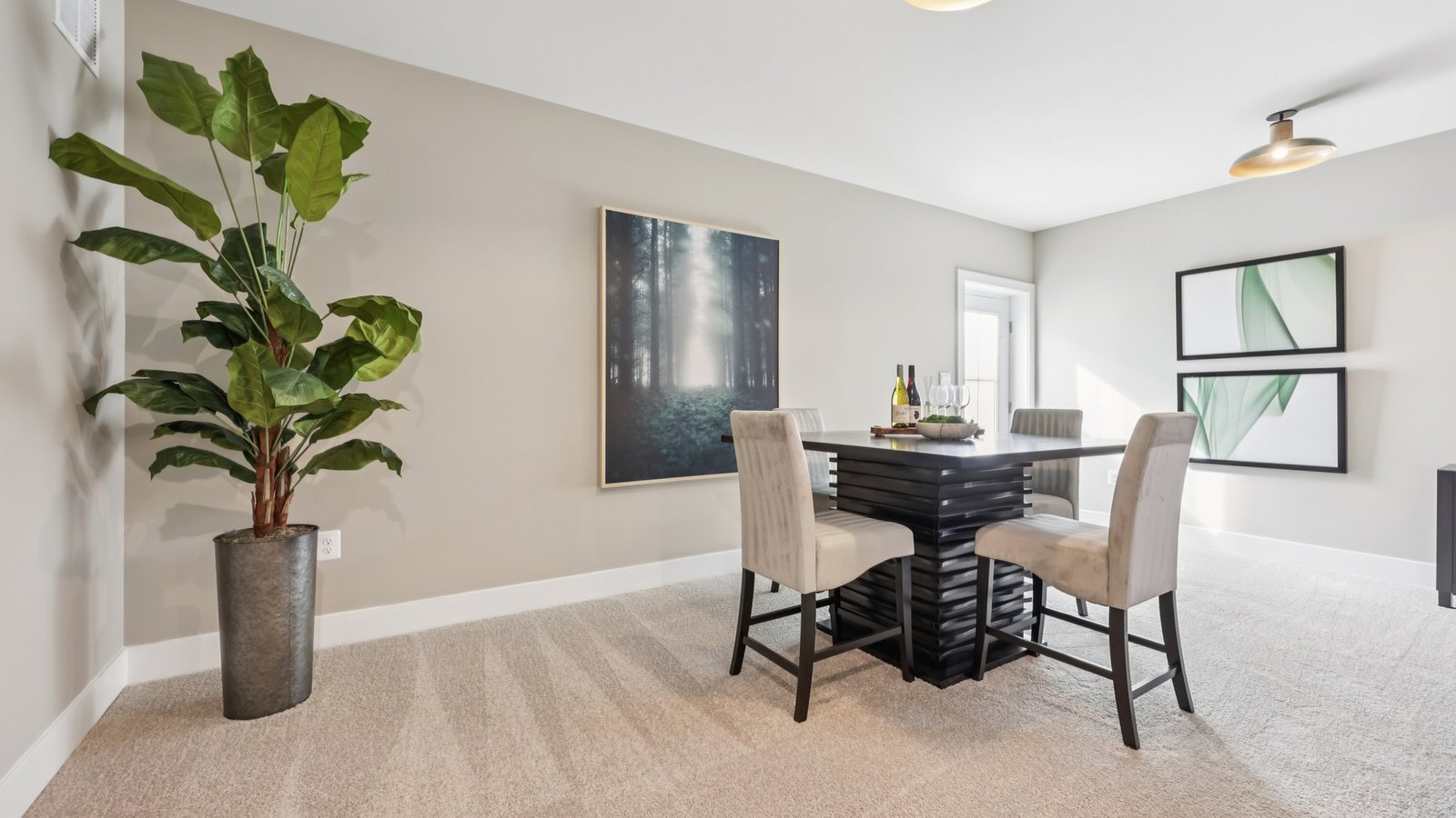 Finished Recreation Room with exit